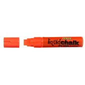 Texta Marker Liquid Chalk Dry Wipe Chisel 15mm Orange