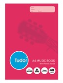 Tudor Music Book Feint Ruled A4 48 Page Sold as Each 20 in a Pack