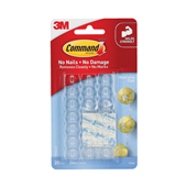 3M Command Deco Hooks Clear 20 pieces 17026