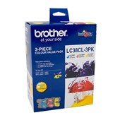 Brother LC38CL3PK Ink Cartridge CMY Colour Pack