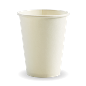 BioPak Wall Cup Single 12oz White Pk50 Sold as Each 20 in a Carton