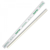 BioPak Individually Wrapped Straight Straw 6Mm 250 Pack  White