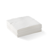Biopak BioNapkins Cocktail Embossed Corner 2Ply White