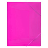 Marbig Document File Wallet A4 Elastic Closure Pink