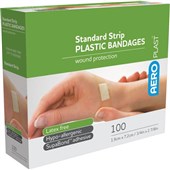 AeroPlast Plastic Bandages Standard Strips 72cm x 19cm Box 100