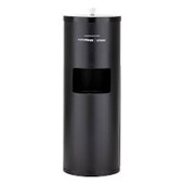 Matte Black Floor Dispenser  Bins