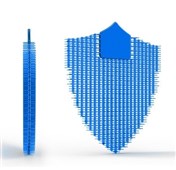 Urinal Screen Double Sided Orchid Blue