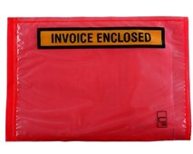 Cumberland Labelope Invoice Enclosed Red 165x115mm 1000 Box