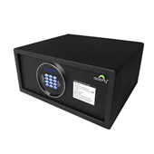Dolphy Black Door Opening Electric Safe with LED Lights