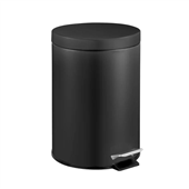 Dolphy 5L Round Stainless Steel Pedal Bin  Black