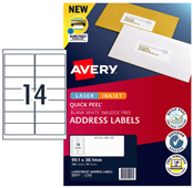 Avery LIP Label QP 14Up L7163 Pack 10