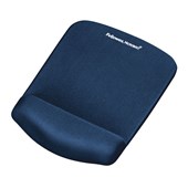 Fellowes Mouse Pad Plush Touch Wrist Rest Blue