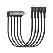 Kensington USB Lighting Cables Black Black 5 Pack