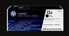 HP 12A Q2612AD Toner Cartridge Black Twin Pack