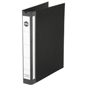 Marbig Ring Binder Deluxe A4 2D Ring 25mm Black Sold as Each 6 in a Box