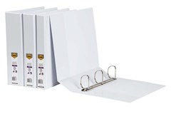 Insert Binder A4 3D Ring 38mm White Sold as Each 12 in a Box