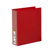 Marbig Clearview Insert Binder A4 3D Ring 50mm Red Sold as Each 12 in a Box