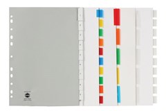 Marbig Dividers 5 Insert Tab Manilla Extra Wide A4 White