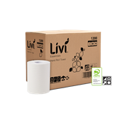 Livi 1200 Towel Essentials Hand Roll 1 Ply 80m Carton 16 40 per Pallet