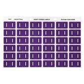 Avery Colour Coding Labels I Side Tab Purple 180 Pack