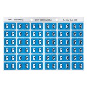 Avery Colour Coding Labels 6 Side Tab Blue 180 Pack