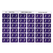 Avery Colour Coding Labels 7 Side Tab Purple 180 Pack