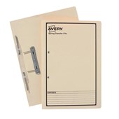 Avery Spring Transfer File Buff with Black Print 25 Box