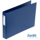 Bantex Binder Landscape A3 2D Ring 38mm Blue Sold as Each 6 in a Box