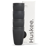 BioPak 12oz HuskeeOriginal 4Pack Charcoal  Sleeve 4 Sold as Sleeve 4 12 in a Carton