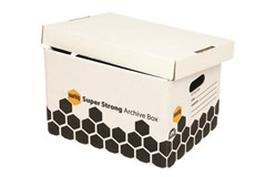 Marbig Archive Box Super Strong 80036 White and Black 12 Pack