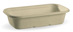 BioPak 1000Ml Takeaway Container  230X130X55Mm 50 Pack Natural
