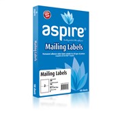 Aspire Laser and Inkjet 2Up Labels 1996x1435mm Bx100
