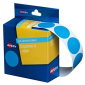 Avery 24LB Dispense A Label Circle Light Blue 500 Pack