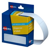 Avery Rectangle Dispenser Stickers 19x64mm White 280 Pack Sold as Each 5 in a Box