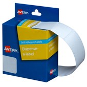 Avery Rectangle Dispenser Stickers 24x49mm White 325 Pack Sold as Each 5 in a Box