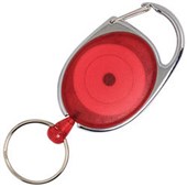 Rexel Key Holder Retractable Cord Snap Lock Red