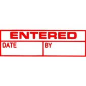 Xstamper Entered With Date  By Red