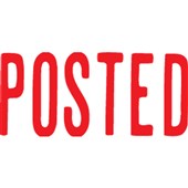 Xstamper Posted SelfInking Stamp 13x42mm Red