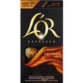 LOR Espresso Coffee Colombia Intensity 8 Sold as Each 10 in a Box