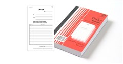Olympic 639 Order Triplicate Book Red Sold as Each 5 in a Pack