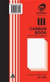 Olympic 605 Carbon Triplicate Book Red Sold as Each 10 in a Pack
