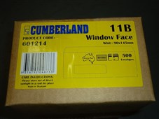 Cumberland 11B Envelope Self Seal Window Face Secretive 500 Box