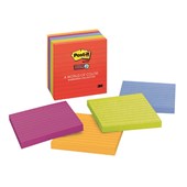 Post it Notes 6756SSAN Super Sticky Lined 6 Pack