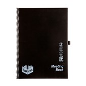 Spirax P703 Meeting Book 140 Pages A4 Black Sold as Each 5 in a Pack