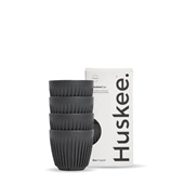 BioPak 6oz HuskeeOriginal 4Pack Charcoal  Sleeve 4 Sold as Sleeve 4 12 in a Carton
