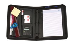 Rexel Zippered Attache Case Drop Handle and Calculator