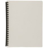 Marbig Refillable Display Book Clearfront 20 Pocket A4 Grey Sold as Each 20 in a Pack