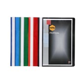 Marbig Deluxe Flat File A4 Clear Front Red Sold as Each 10 in a Pack