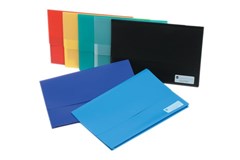 Marbig Polypick Document Wallet Foolscrap Black Sold as Each 12 in a Carton