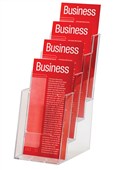 Esselte Brochure Holder 31049 Four Tier DL Clear